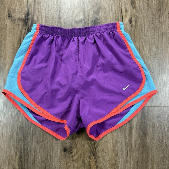 Nike Pants - Nike Women's XS Retro Running Shorts Purple Blue Orange Trim Athletic Gym Wear